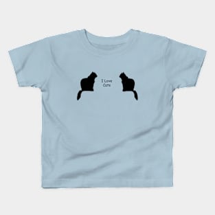 Double Cat Love Kids T-Shirt